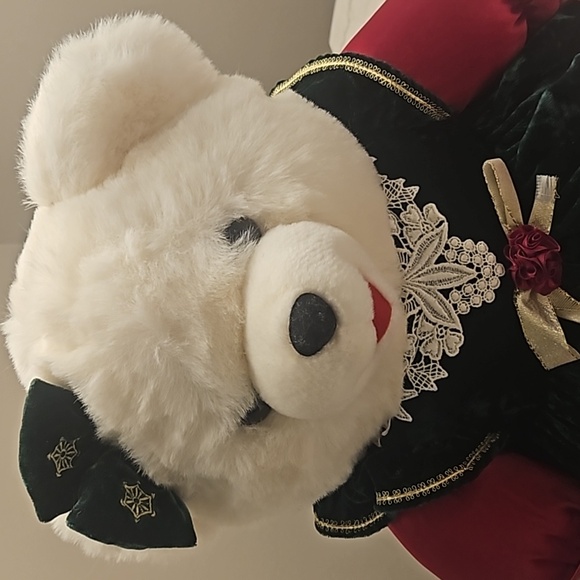 Christmas 1998 Vintage Snowflake Teddy - Picture 5 of 5
